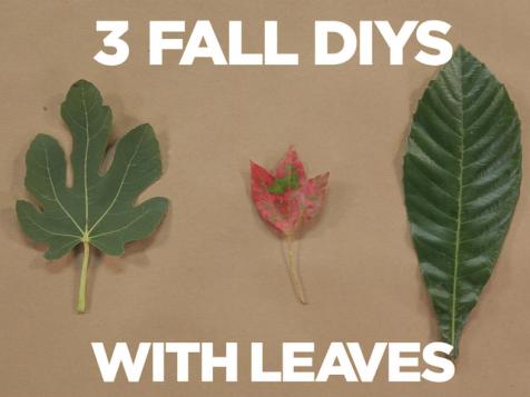 3 Fall DIYs With Leaves