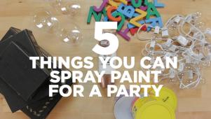 Spray Painting Party Items