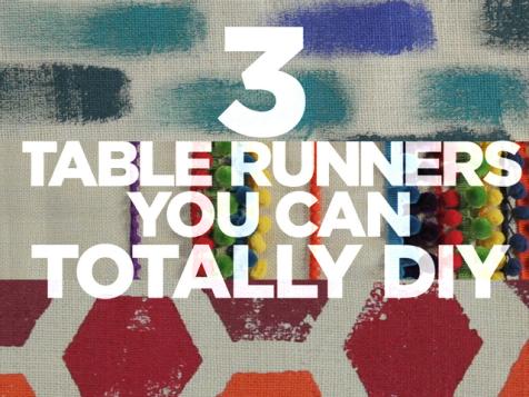 3 DIY Table Runners
