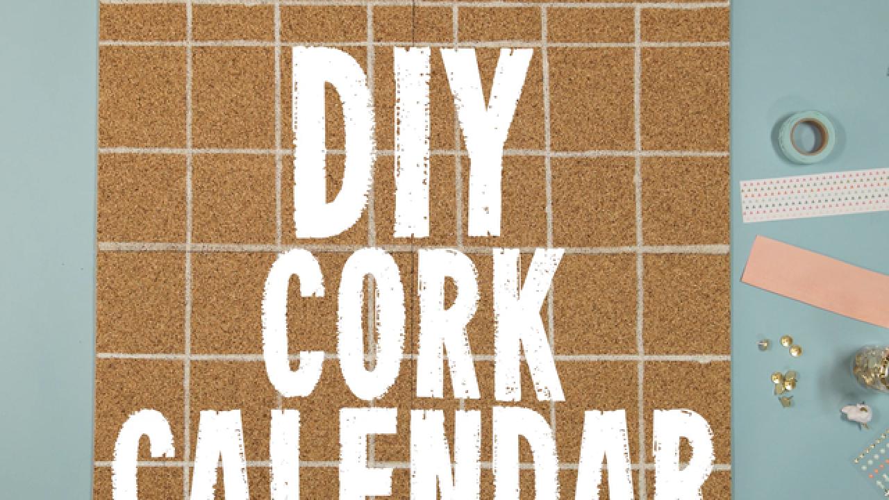 DIY Cork Calendar