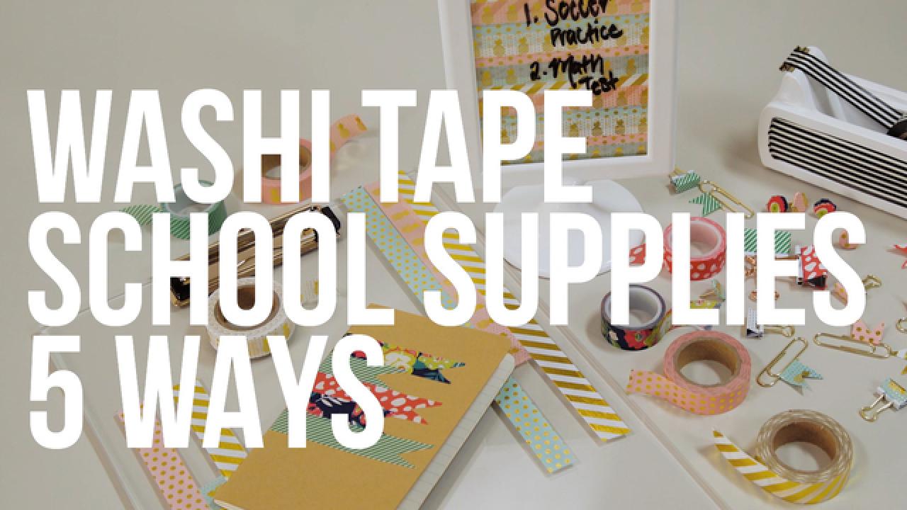 5 Washi Tape School Supplies