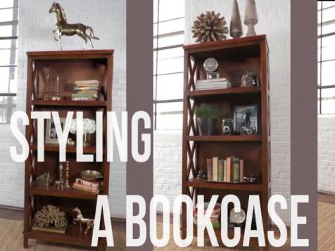 Styling a Bookcase Three Ways