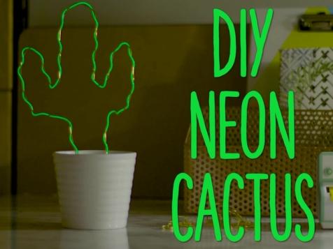 DIY Neon Cactus
