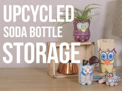 Upcycled Soda Bottle Storage