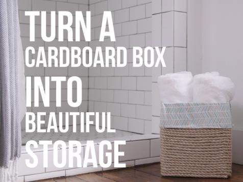 DIY Cardboard Box Storage