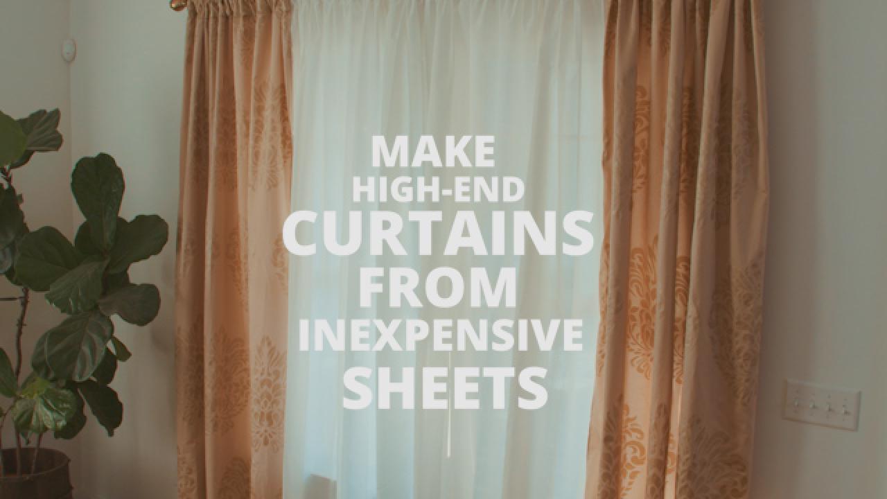 DIY Curtains From Bed Sheets