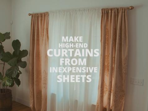 DIY Curtains From Bed Sheets