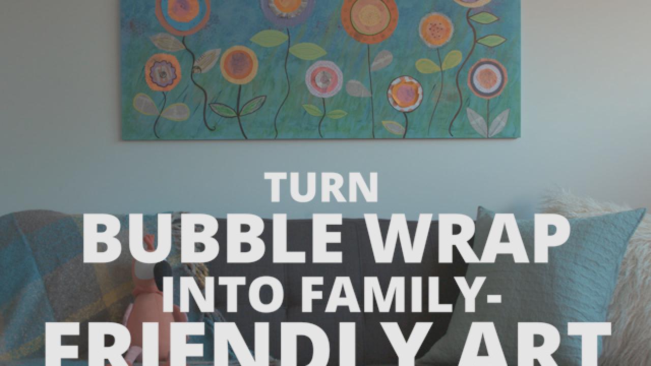 Bubble-Wrap Family Art Project