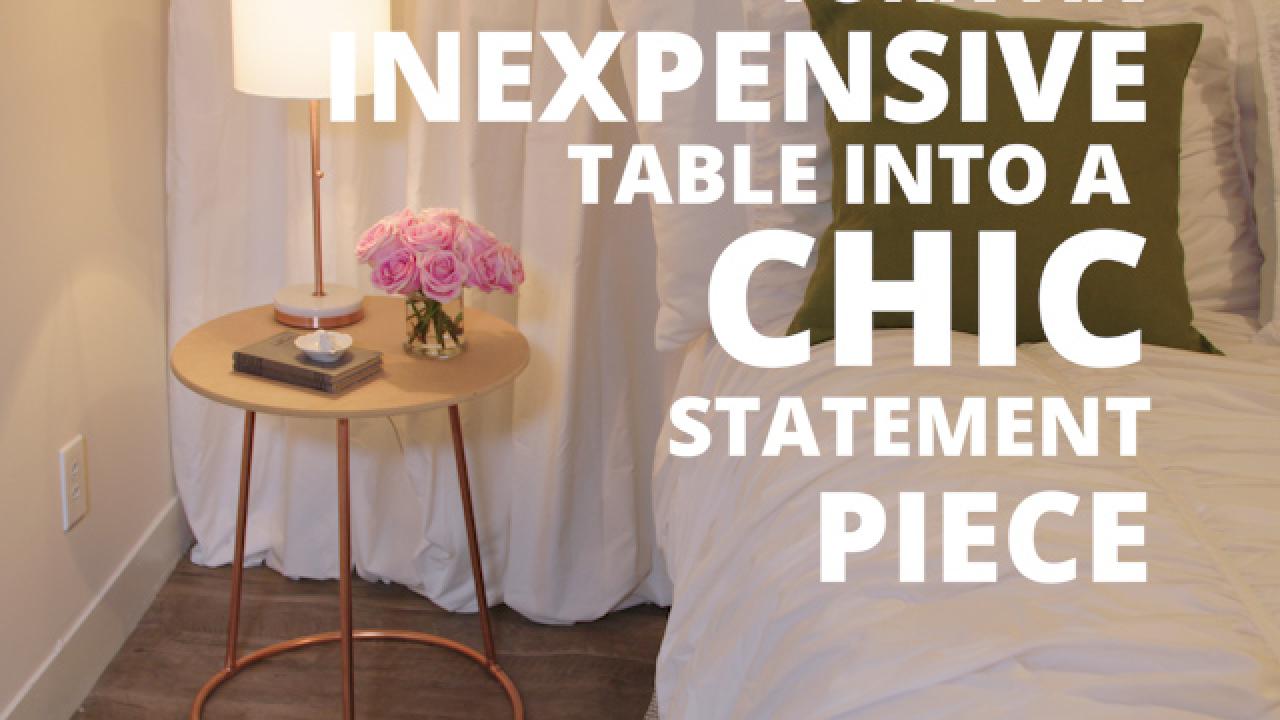 DIY Chic Statement Table