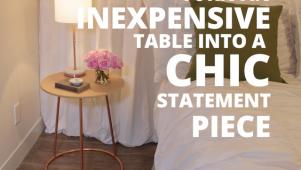 DIY Chic Statement Table