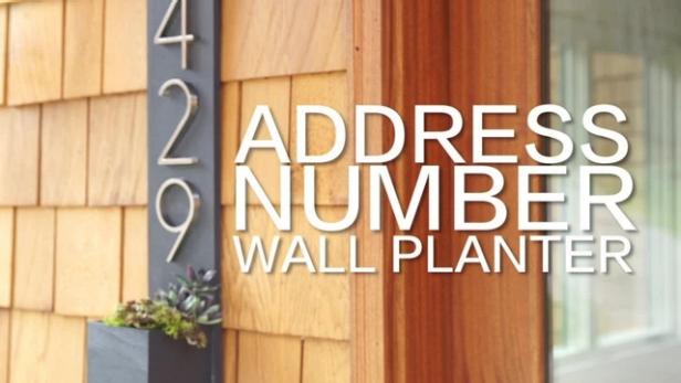  Modern  House  Number  Wall Planter  Video HGTV