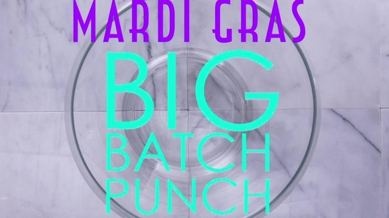 Mardi Gras Big Batch Punch