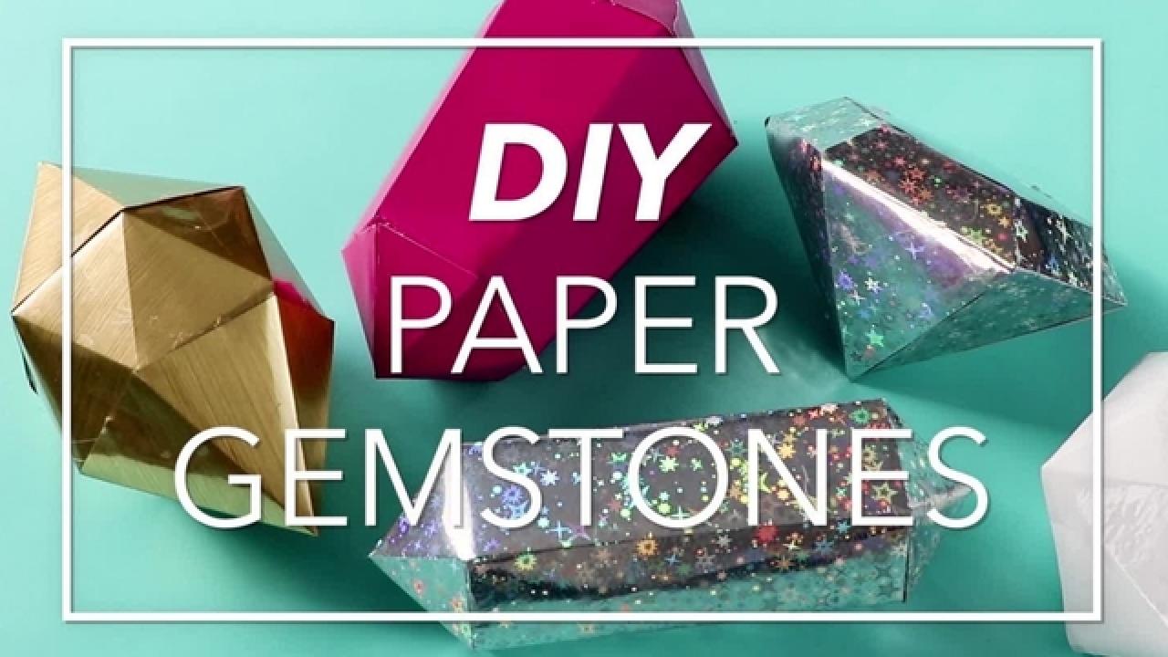 DIY Paper Gemstones