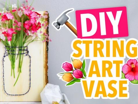 DIY String Art Vase