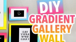 DIY Gradient Gallery Wall