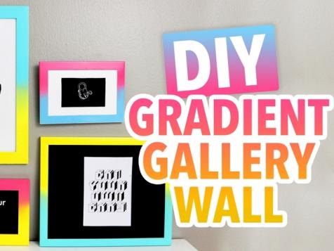 DIY Gradient Gallery Wall