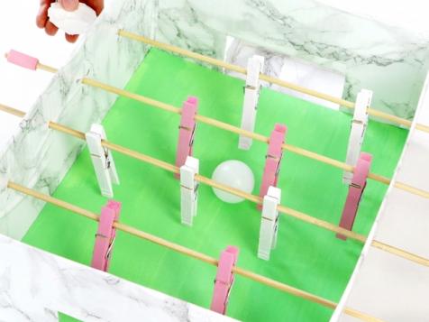 DIY Tabletop Foosball Game