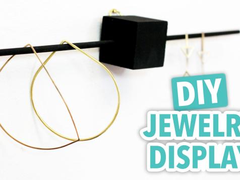 DIY Modern Jewelry Display