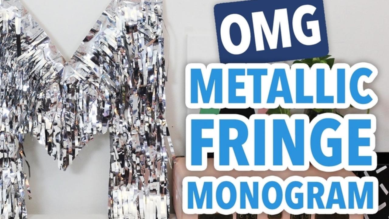 Metallic Fringe Monogram