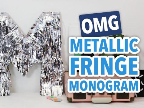 Metallic Fringe Monogram