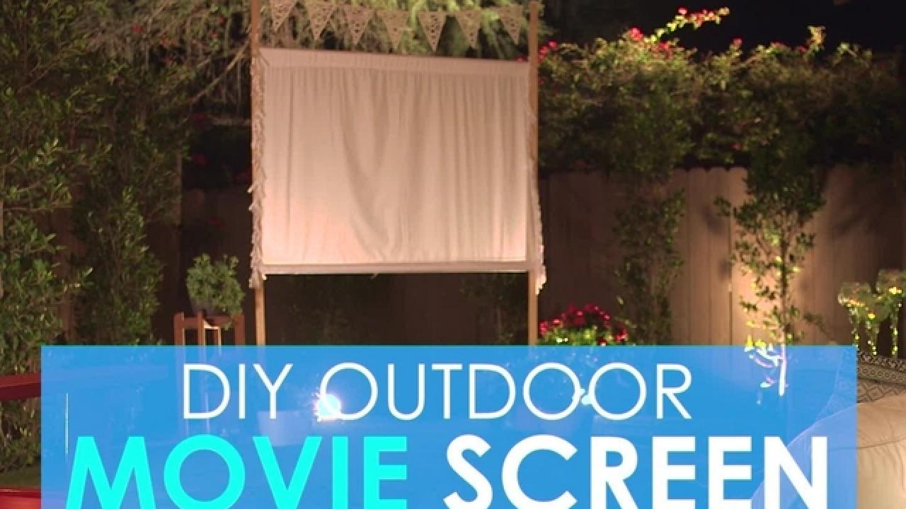 DIY Outdoor Movie Screen