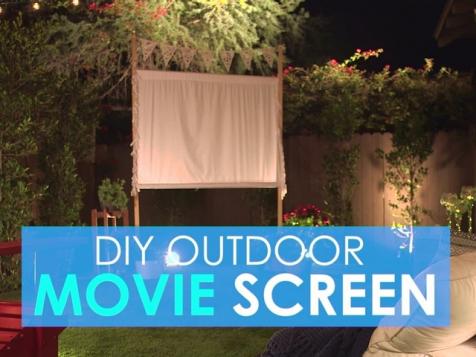 DIY Outdoor Movie Screen