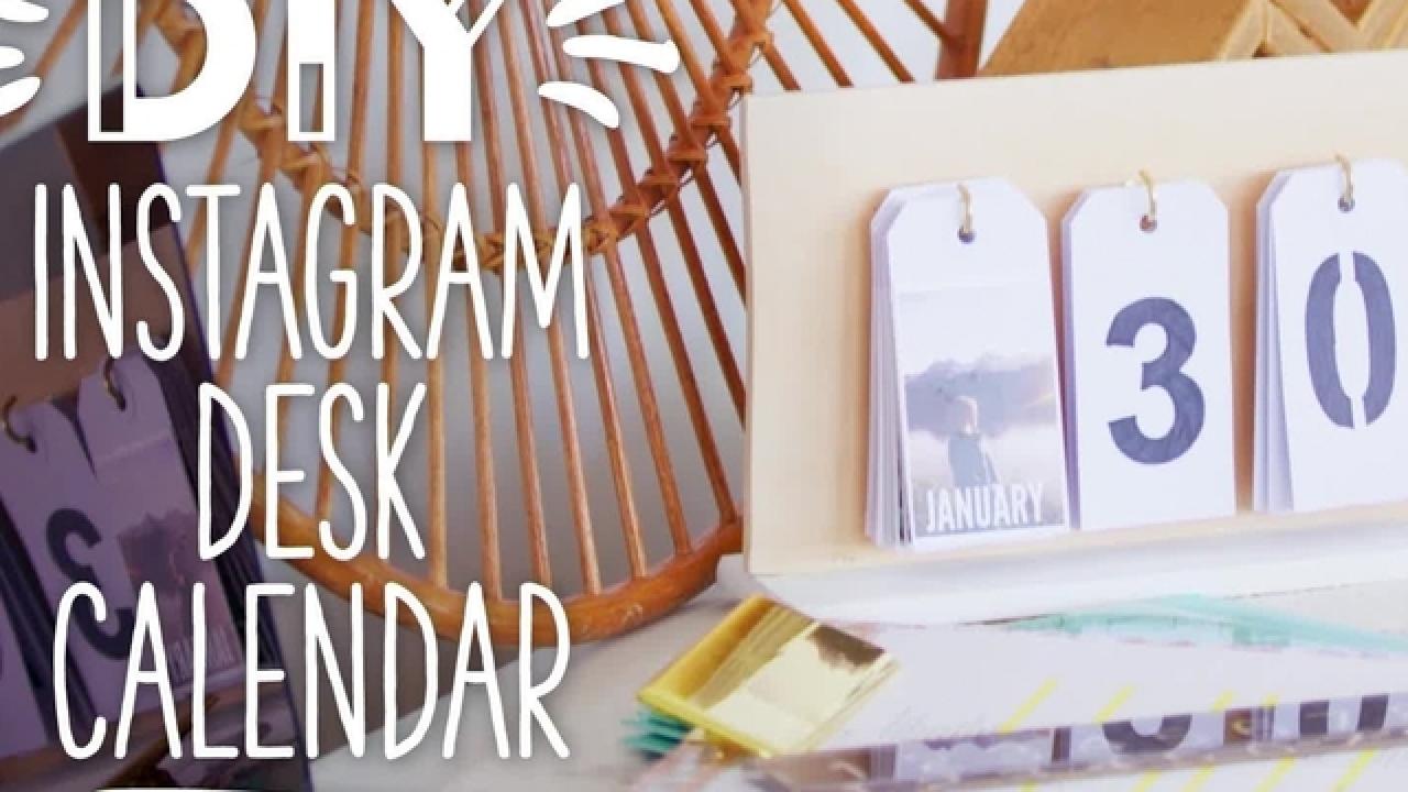 DIY Instagram Desk Calendar