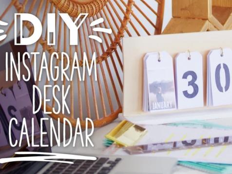 DIY Instagram Desk Calendar