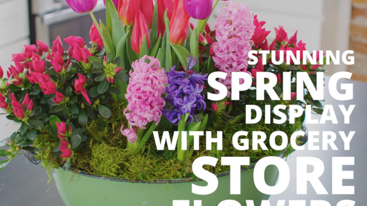DIY Spring Floral Arrangement