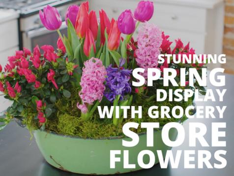 DIY Spring Floral Arrangement