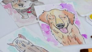 DIY Watercolor Pet Portraits