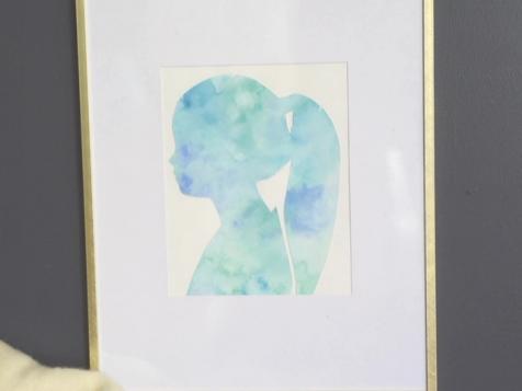 Mother's Day Gift Idea: DIY Watercolor Silhouette
