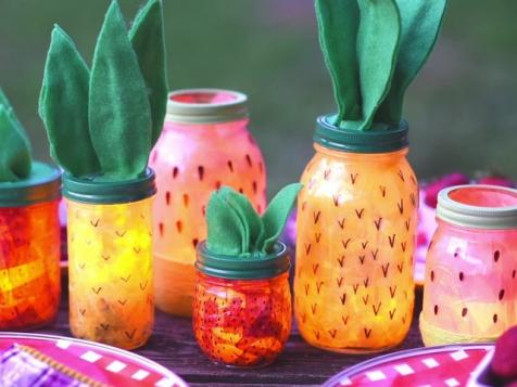 DIY Mason Jar Fruit Lanterns