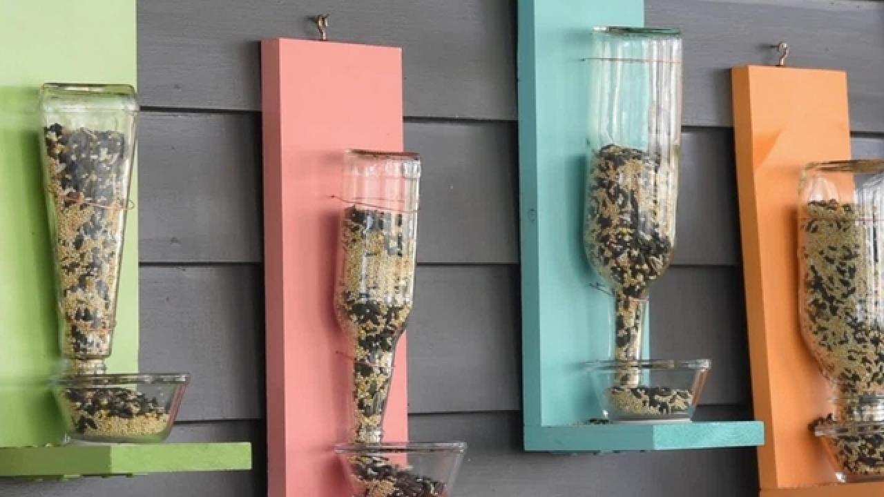 Recycled Bottle Birdfeeder