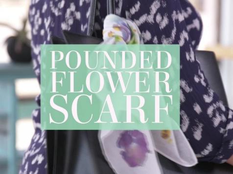 DIY Pounded Flower Scarf