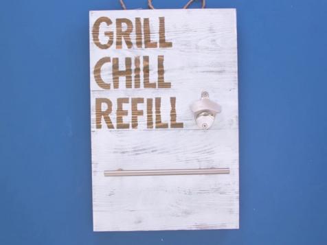 DIY Outdoor Grill Sign