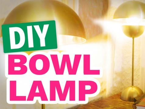 DIY Bowl Lamp