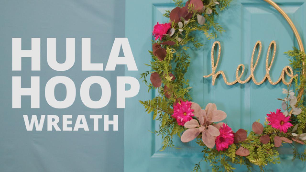 DIY Hula Hoop Wreath