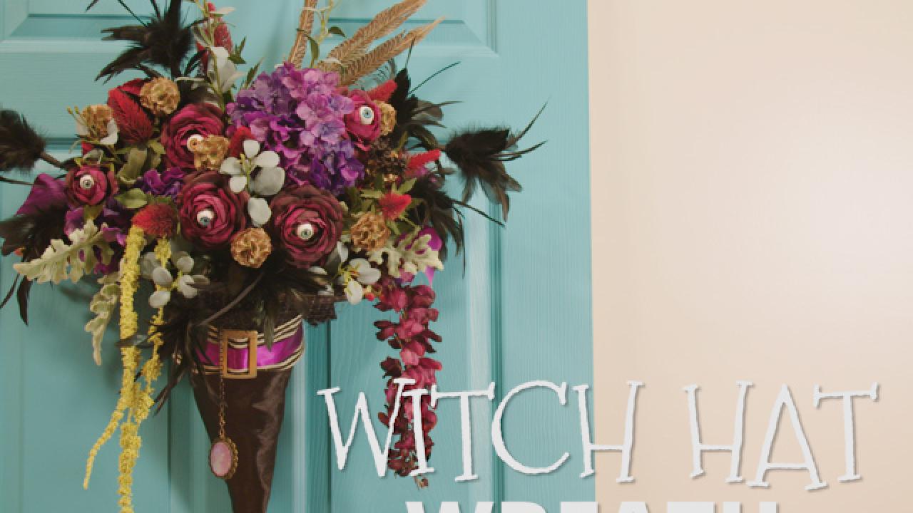 DIY Witch Hat Wreath