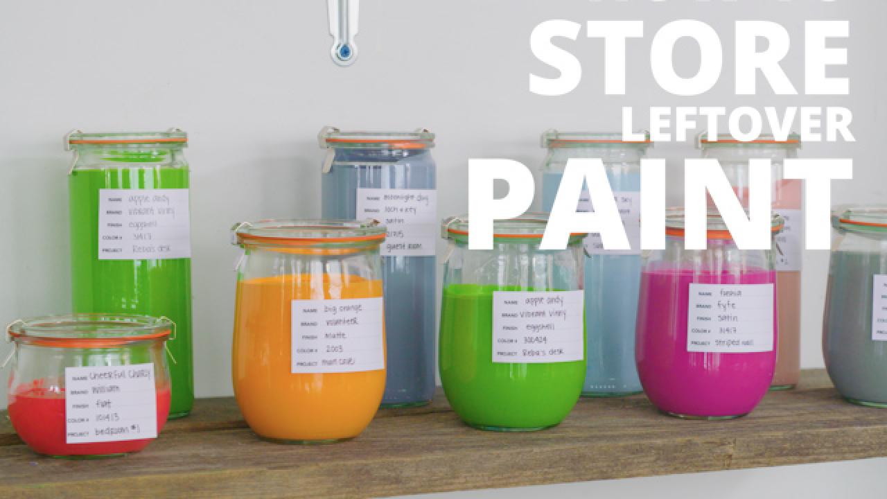 How to Store Leftover Paint