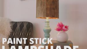 Paint Stick Lampshade