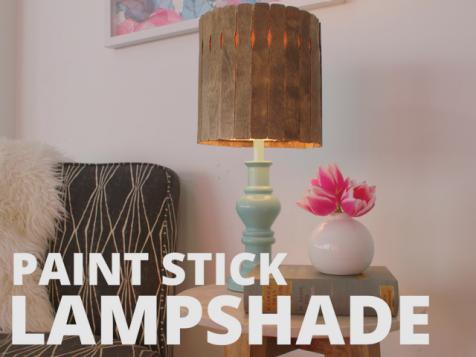 Paint Stick Lampshade