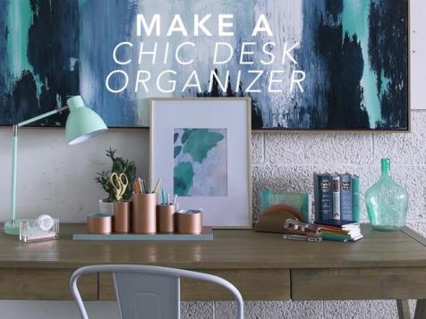 DIY Chic Desk Organizer