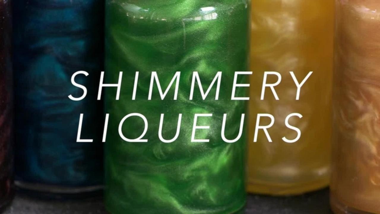 DIY Shimmery Liqueurs