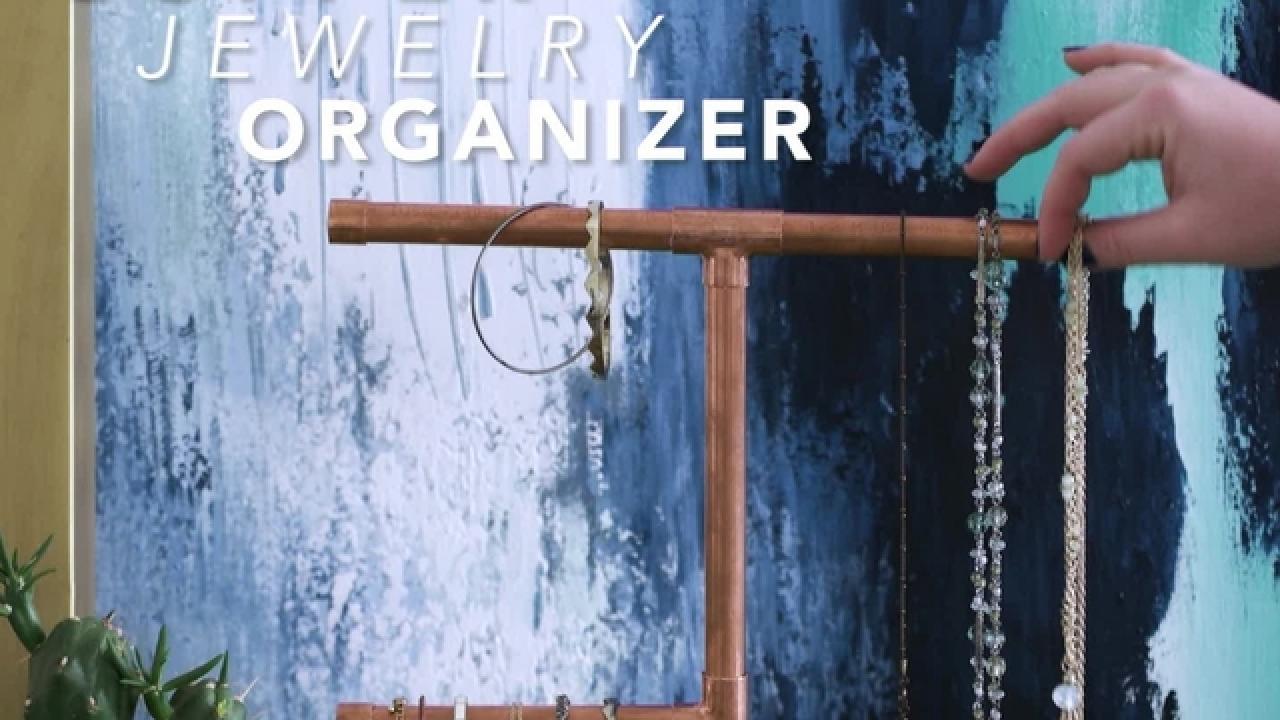 Copper Jewelry Organizer