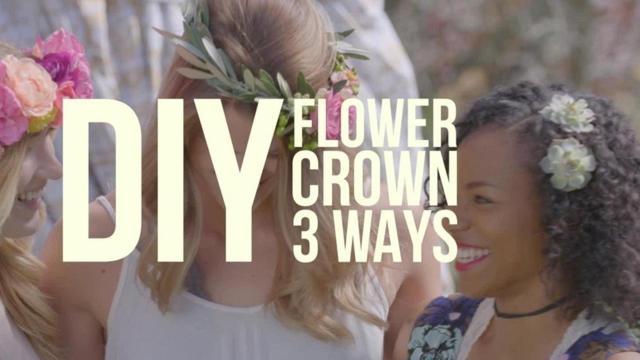 DIY Flower Crowns 3 Ways