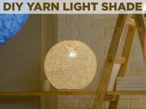DIY Yarn Lamp
