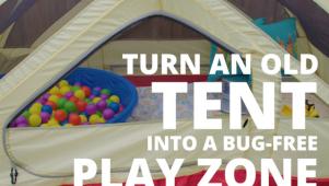 Turn an Old Tent Into a Playscape