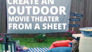 DIY Outdoor Movie Theater