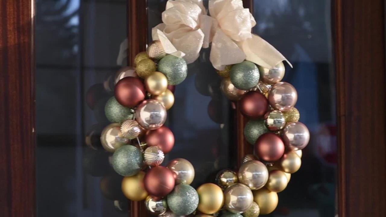 DIY Holiday Ornament Wreath